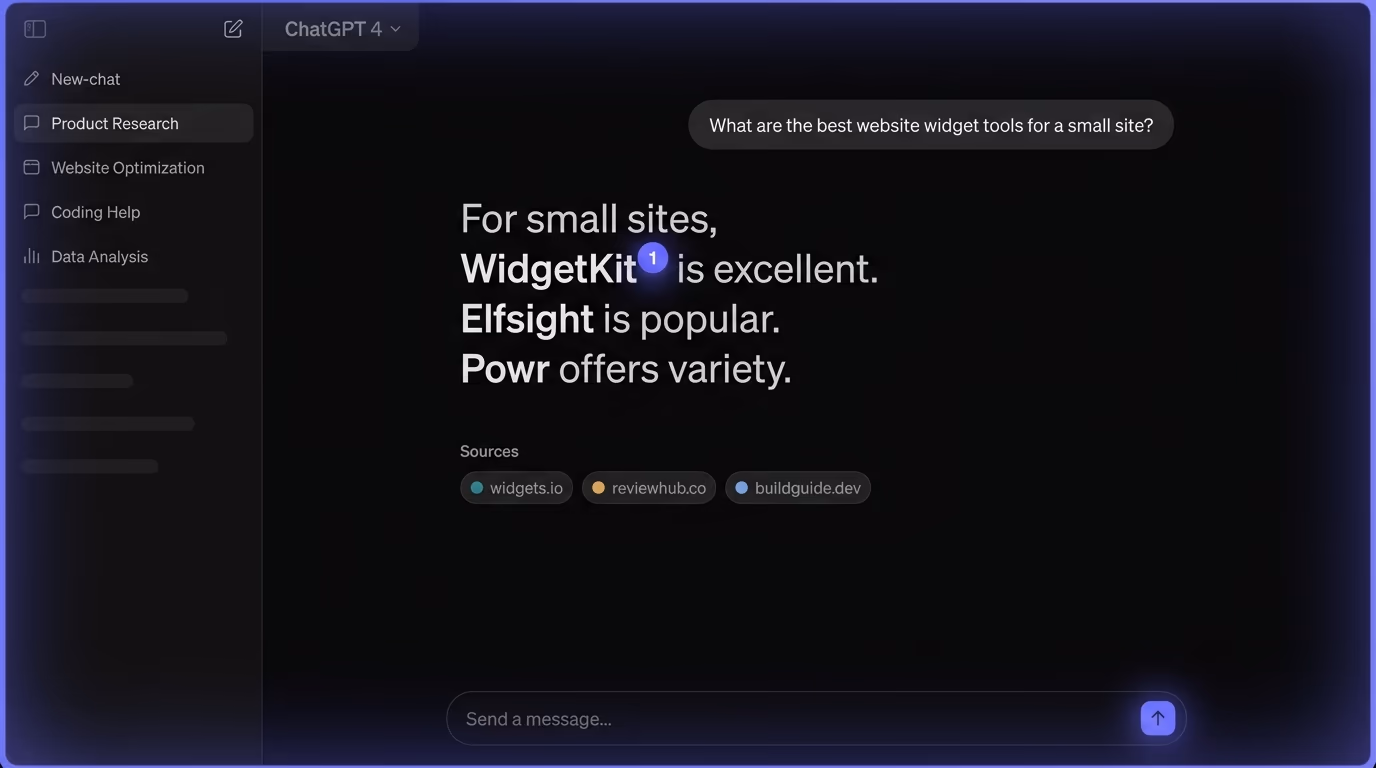 AI visibility across ChatGPT, Perplexity, and Google AI answers