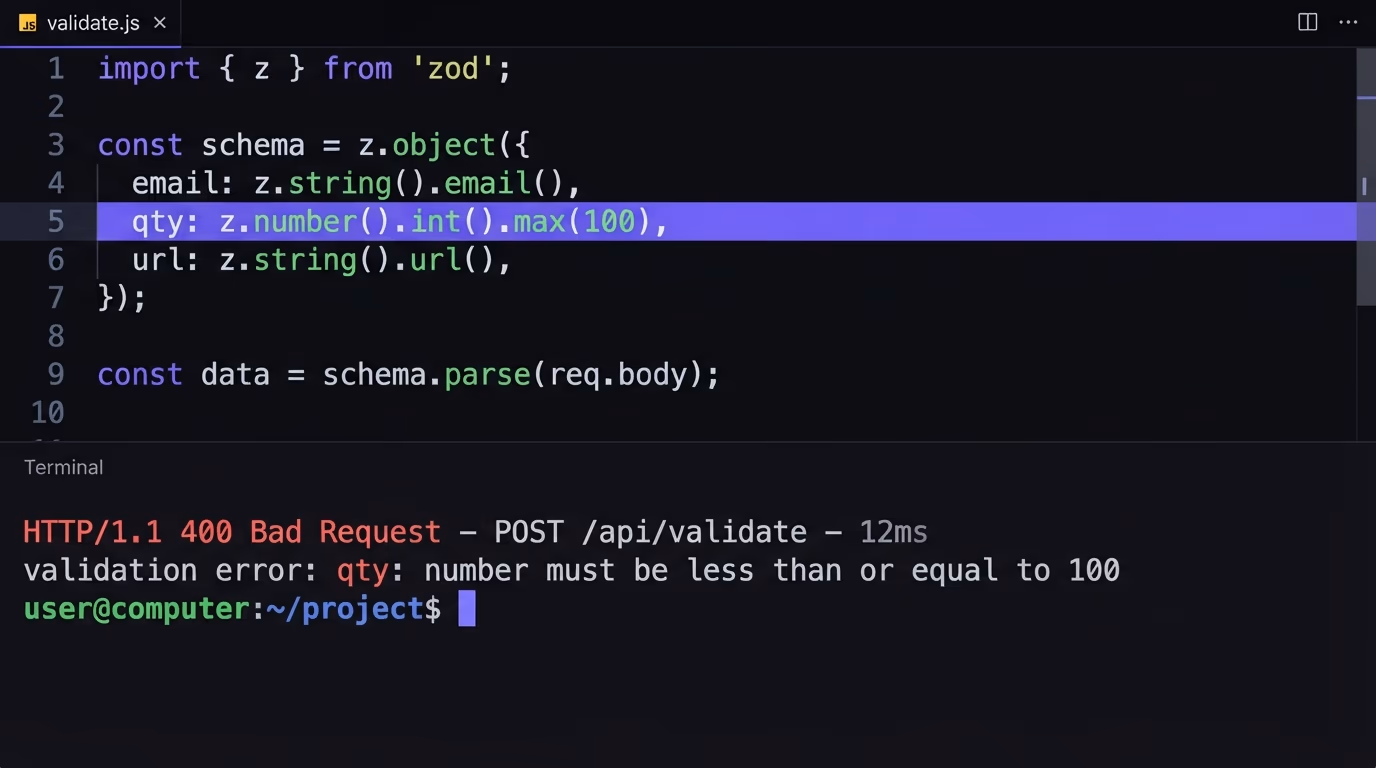 api input validation