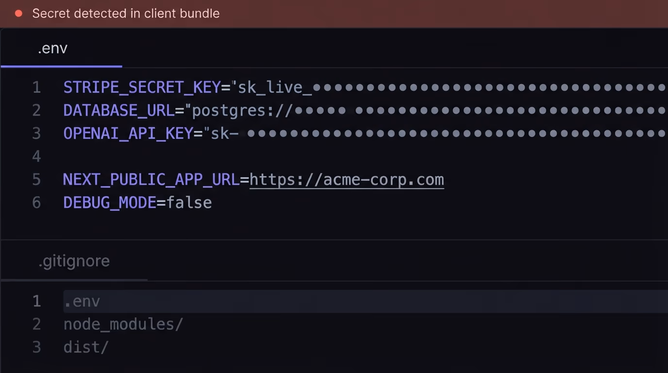 api key and secrets management