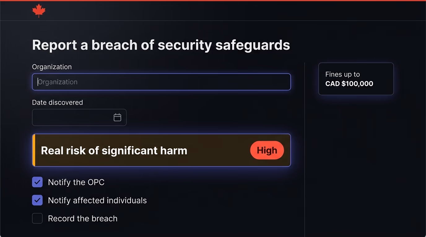 PIPEDA penalties and enforcement
