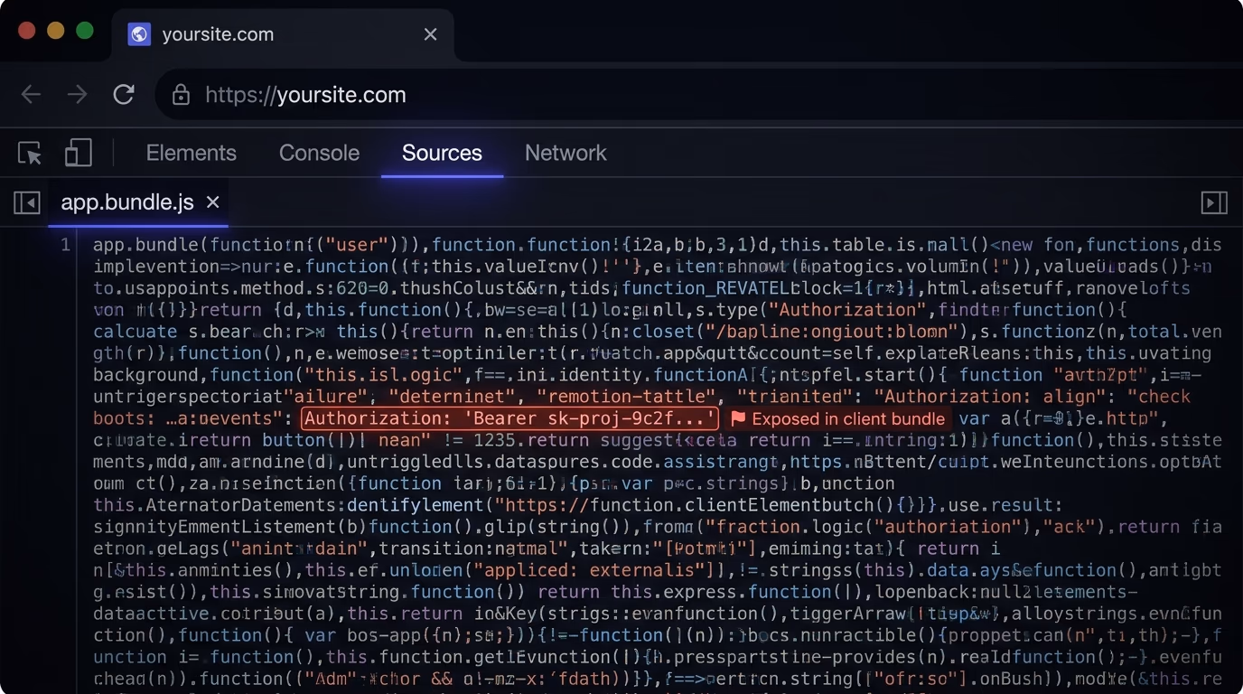 keep API keys out of the browser with a server proxy