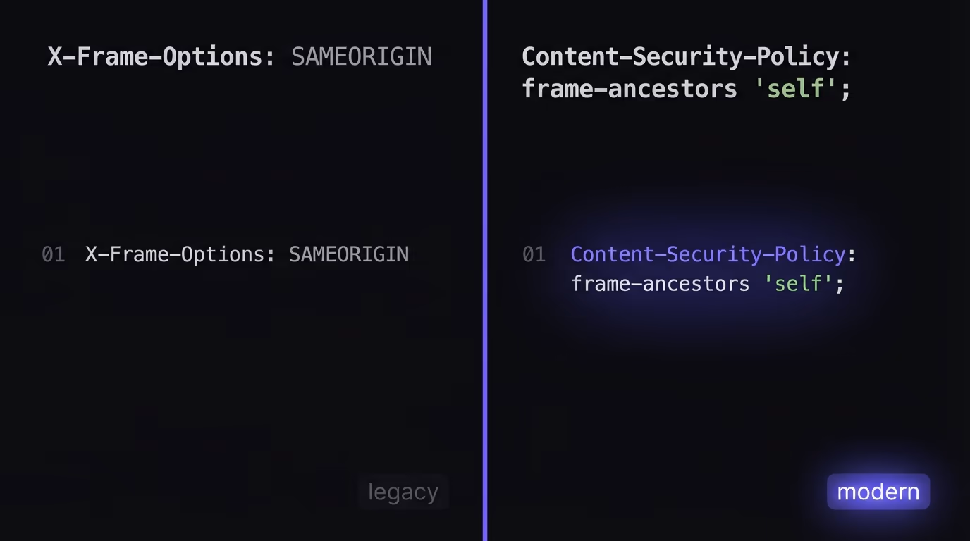 x-frame-options vs csp frame-ancestors